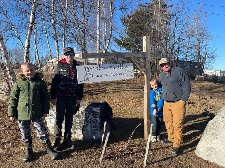 Frodahls at the Penobscot Valley Humane Society